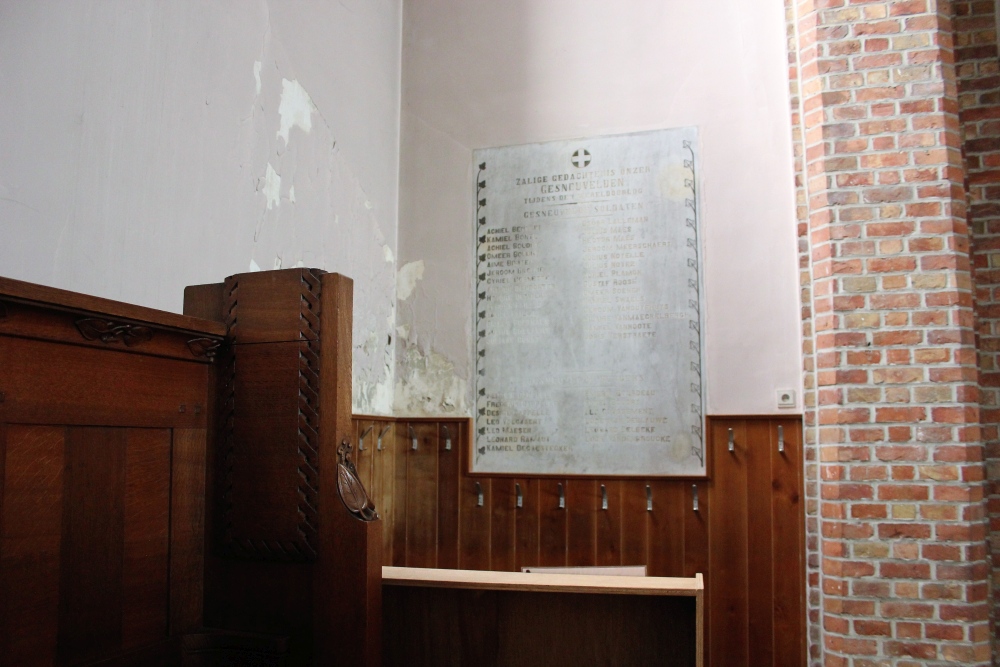 Commemorative Plate First World War Poelkapelle
