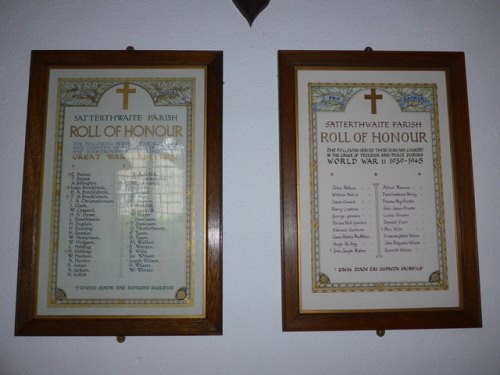 Roll of Honour All Saints Church