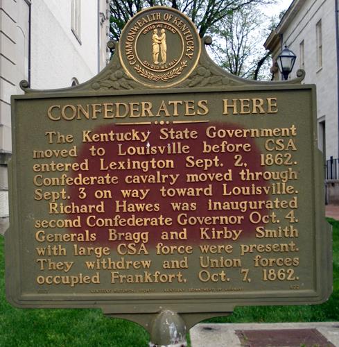 Confederate Occupation Marker Frankfort #1