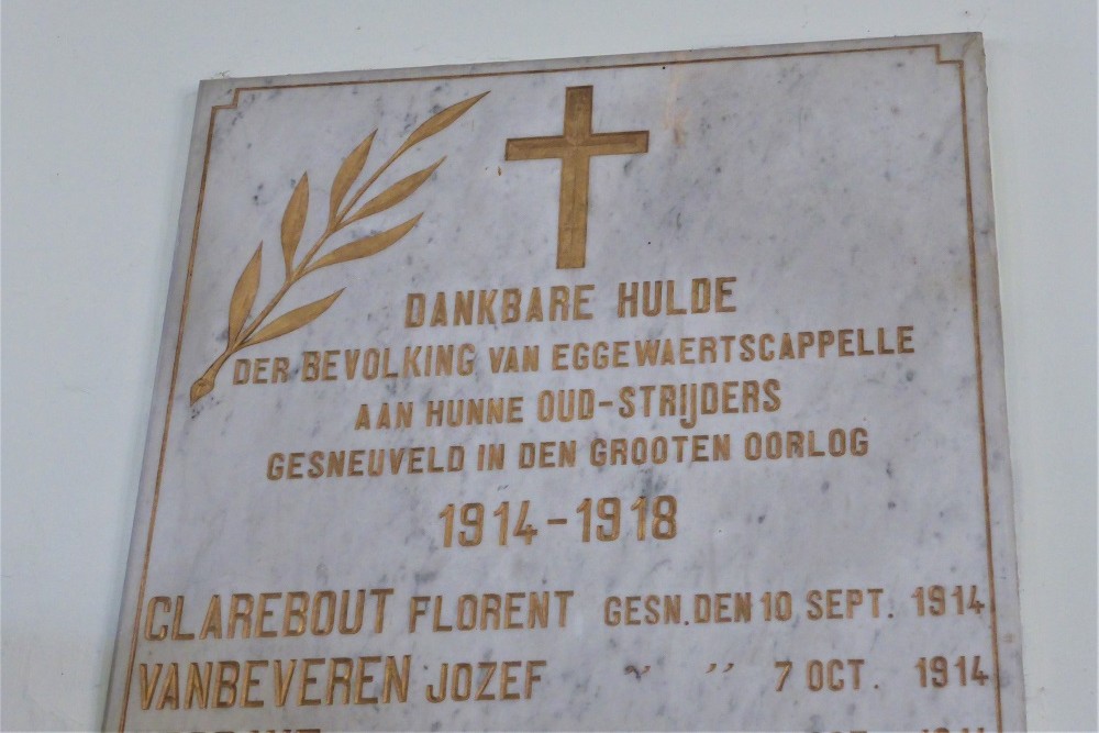 Gedenkteken Eerste Wereldoorlog Eggewaartskapelle #2