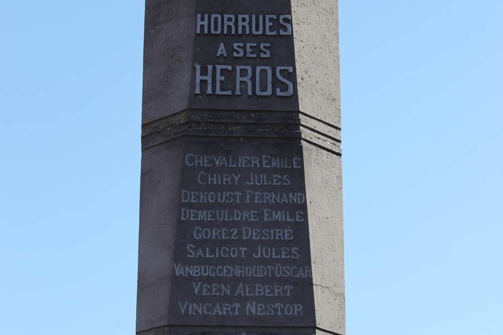 Oorlogsmonument Horrues #2