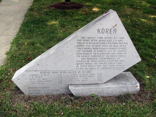Monument Koreaanse Oorlog Barren County #1