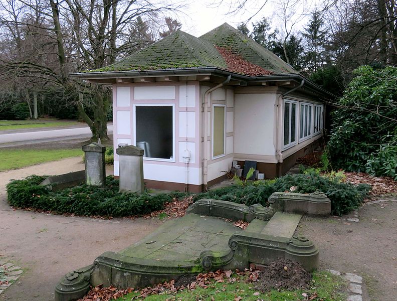 Herdenkingssteen Andreas Wilhelm Ludwig Delius Begraafplaats Friedhof Ohlsdorf Hamburg #1