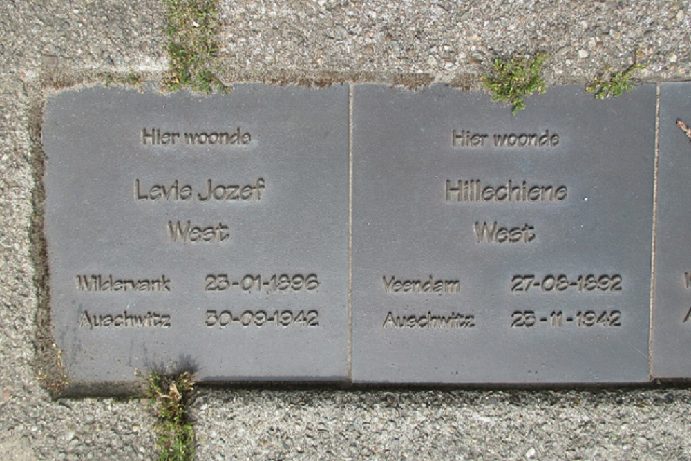 Herdenkingsstenen Raadhuisstraat 44 #2
