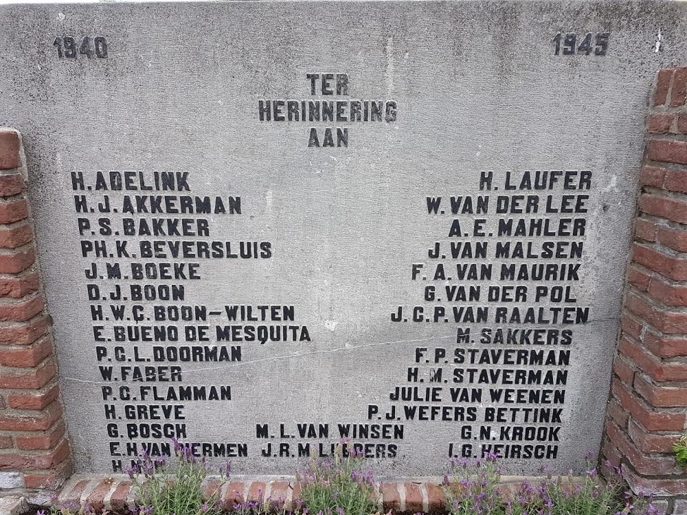 Monument Oorlogsslachtoffers Sportvereniging Kampong Utrecht #2