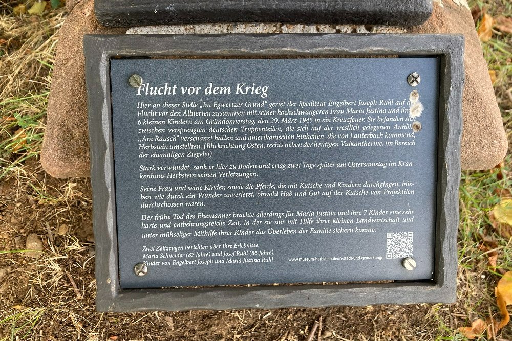 Gedenksteen Engelbert Joseph Ruhl Herbstein #2
