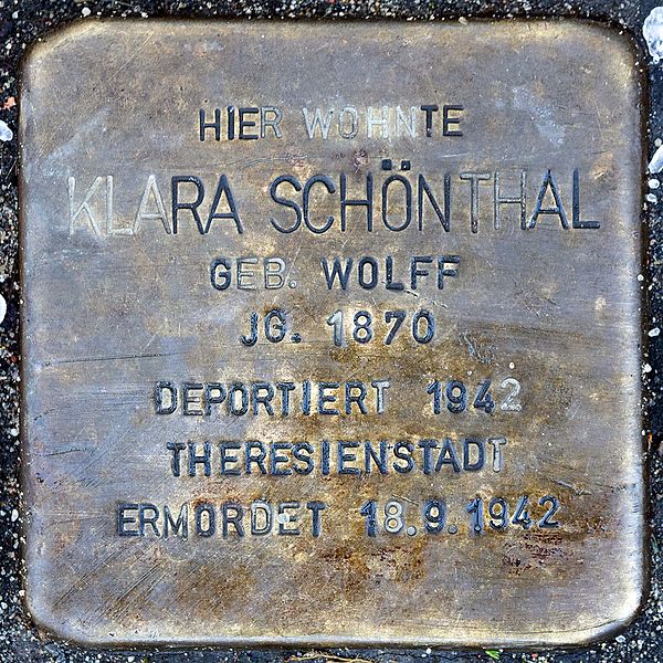 Stumbling Stones Hochstraße 75 #2