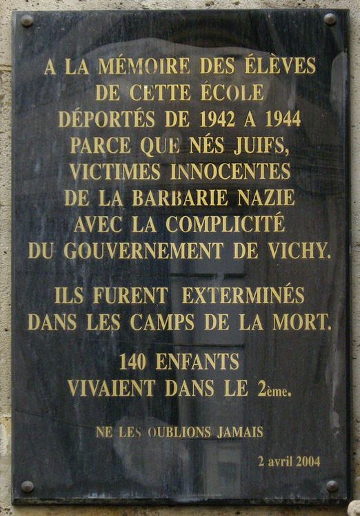 Memorial Deportation Lyce Jean-Baptiste Lulli