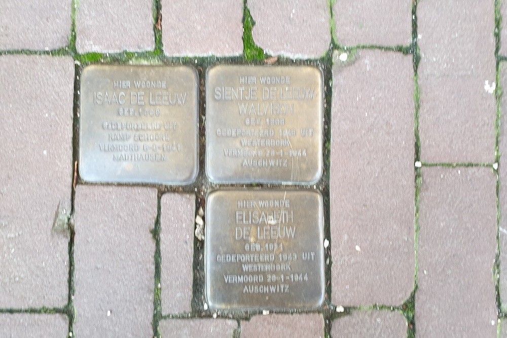 Stolpersteine Nieuwe Uilenburgerstraat 72-74 #3