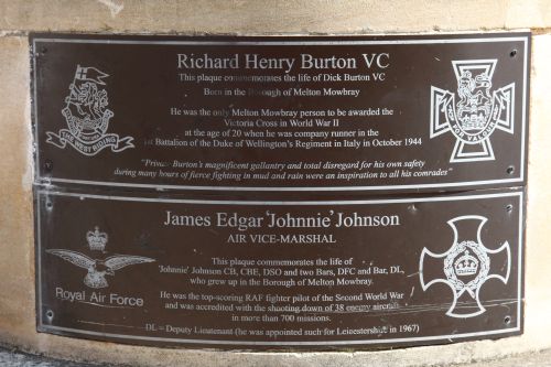 Plaques Richard Henry Burton VC and 'Johnnie' Johnson