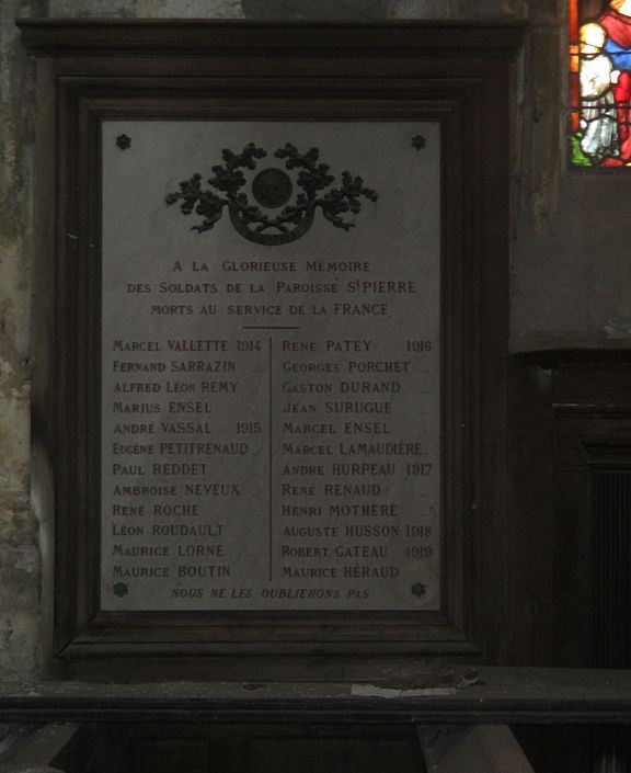 World War I Memorial glise Saint-Pierre-le-Rond #1