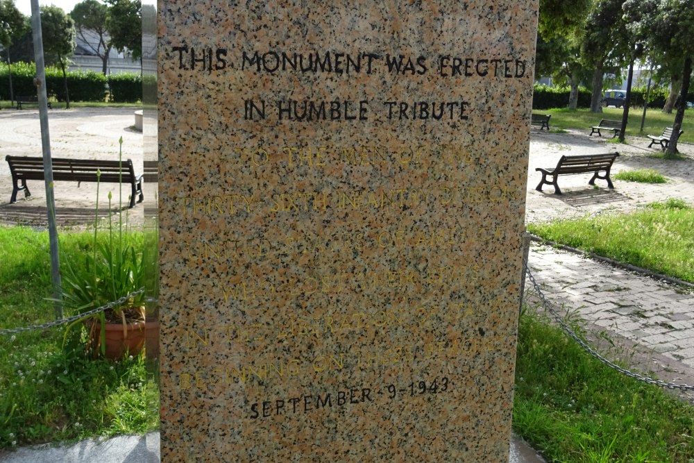 Monument U.S. 36th Infantry Division Paestum #3