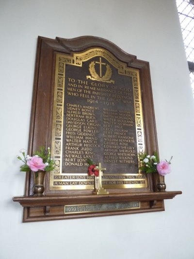 Oorlogsmonument St. Mary Church Redlynch #1