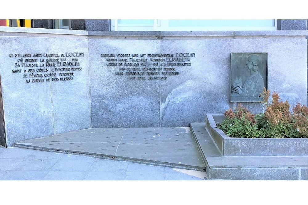 Memorial Stone Queen Elisabeth - Hospital 