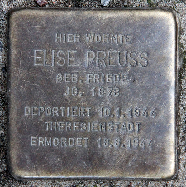 Stolperstein Kuglerstrae 20