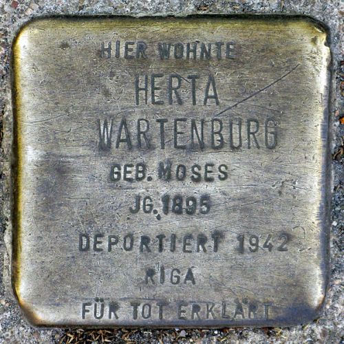 Stolpersteine Frankfurter Allee 172 #1