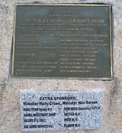 Monument Schutterij en Vrijwilligerskorps Aruba #4