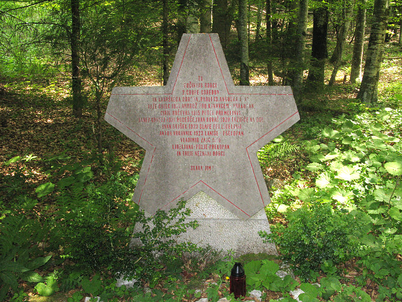 Monument Omgekomen Partizanen Krvavec #1
