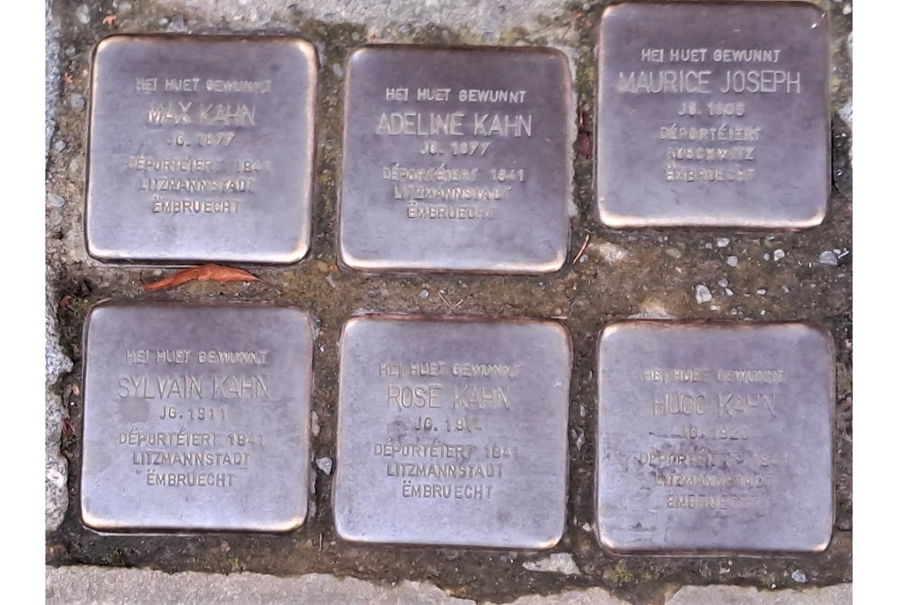 Stolpersteine Rue Maximilien 21