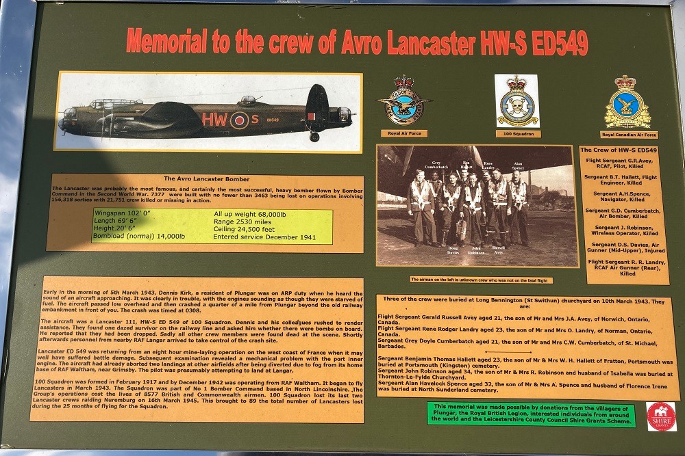 Memorial Crash Site Lancaster ED549 #3