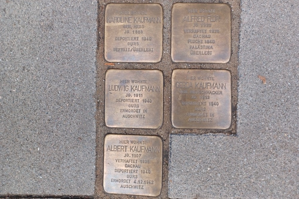 Stumbling Stones Rohrbacher Straße 18