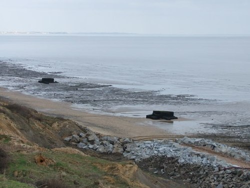 Remains Pillboxes Walton-on-The-Naze