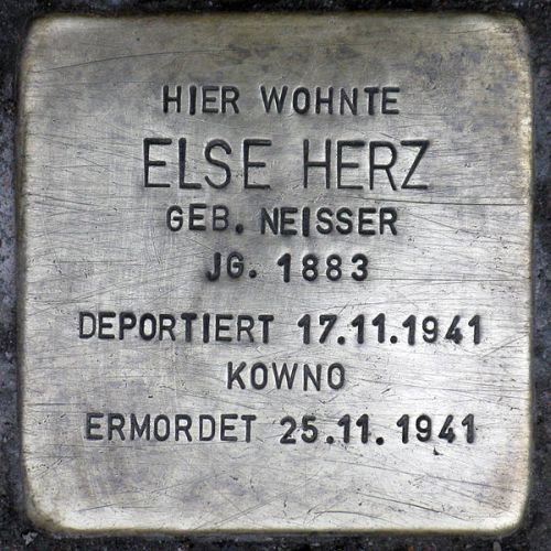 Stolpersteine Neue Bahnhofstraße 29 #1