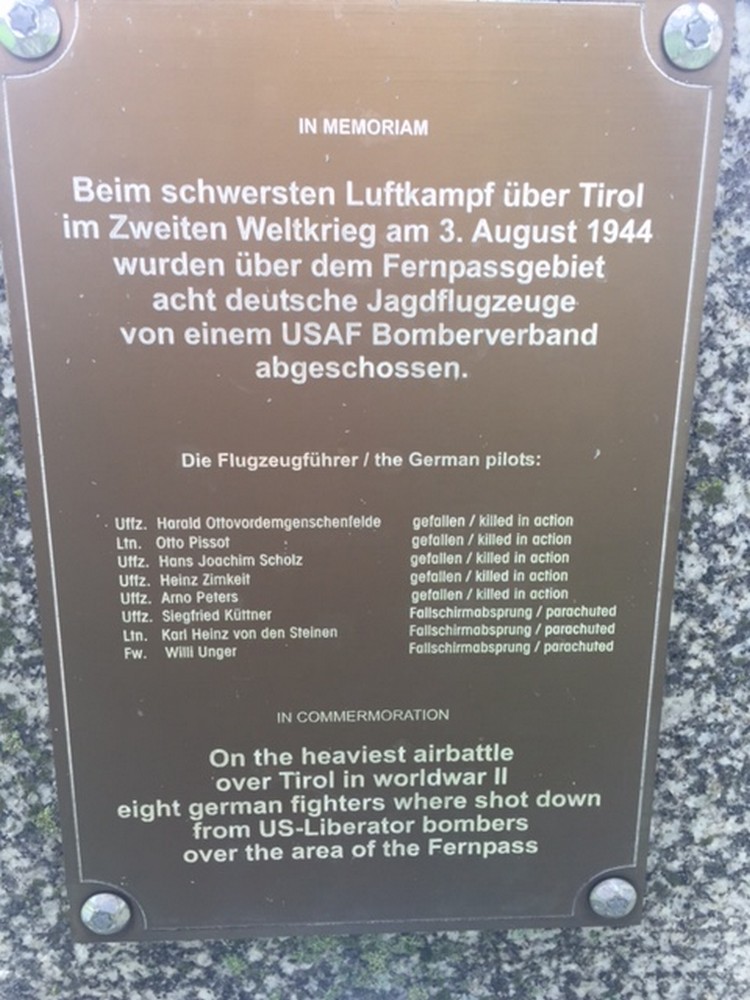 Monument Luchtgevecht Ehrwald #4