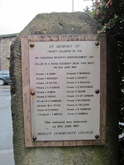 War Memorial Canadian Infantry Burley in Wharfedale #1