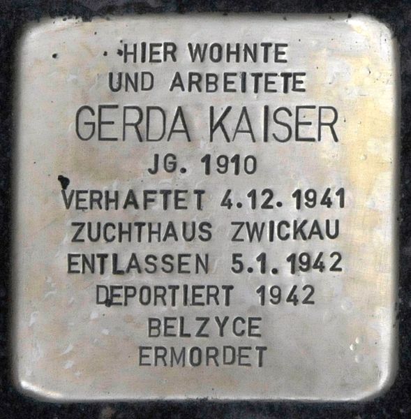 Stolpersteine Lessingstraße 1
