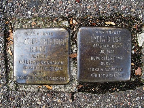 Stolpersteine Colmarer Straße 8 #1