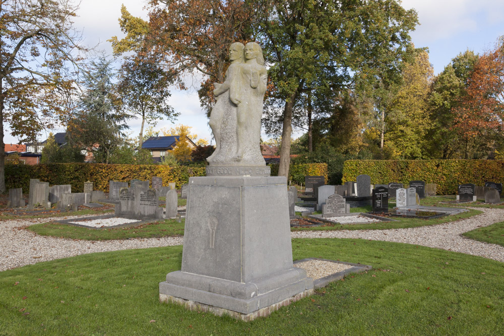 Grafmonument Piet de Springer Nederlands Hervormde Begraafplaats Langbroek #5