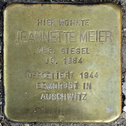 Stumbling Stones Hauptstraße 36 #2