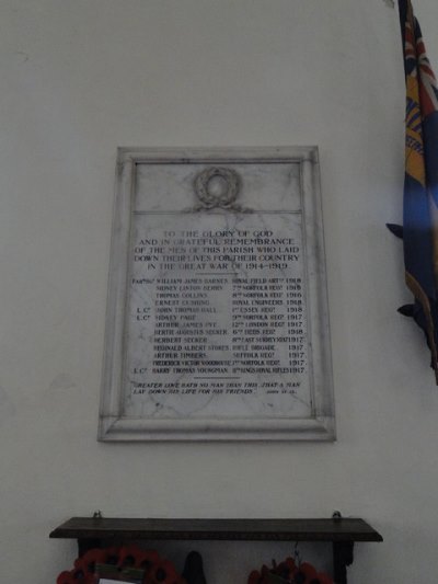 War Memorial Whitwell Parish #1