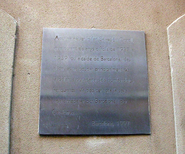 Birthplace Hilari Salvadó i Castell