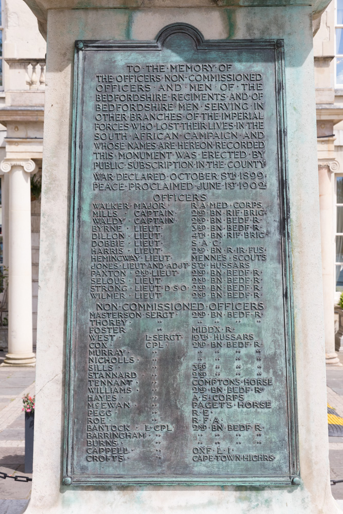 Boer War Memorial Bedfordshire #3