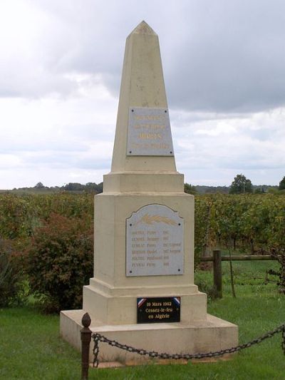 Oorlogsmonument Courpiac