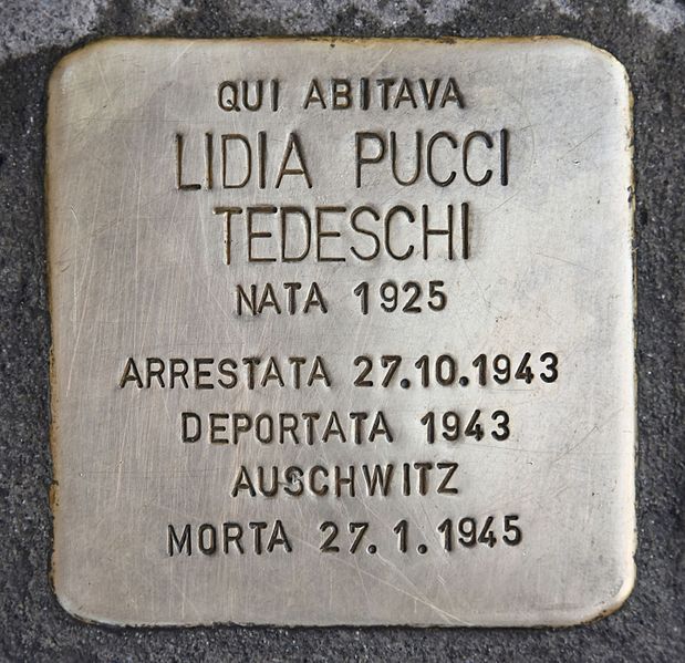 Stolpersteine Via Aurelio Saffi 13