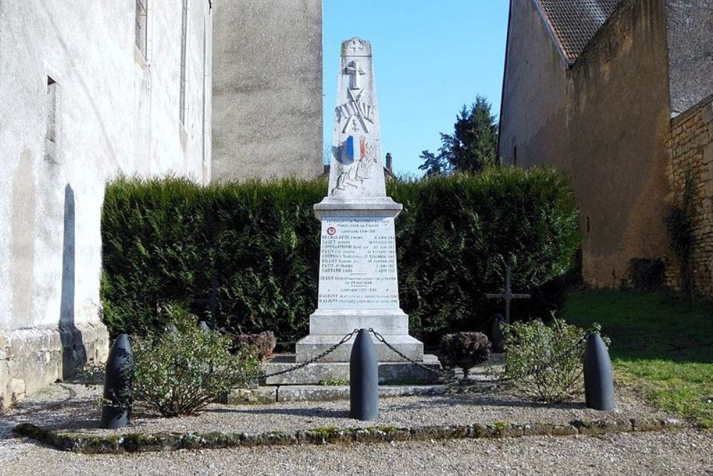 Oorlogsmonument Montmirey-la-Ville