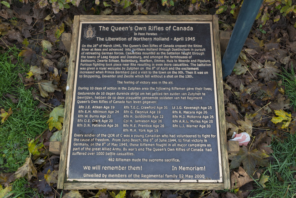 Monument voor de Canadese Queen’s own Rifles (QOR) #5