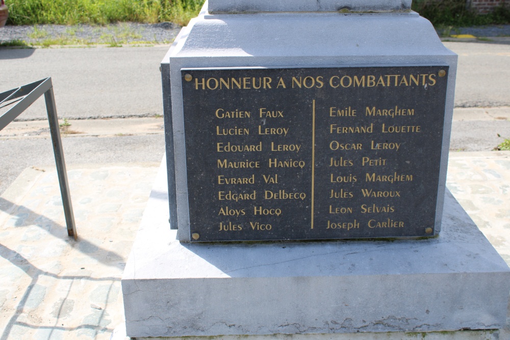 War Memorial Wasmes-Audemetz-Briffoeil #3