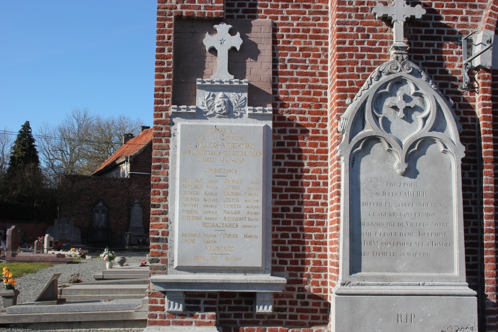 Commemoratives Plates War Victims Villers-Notre-Dame #2