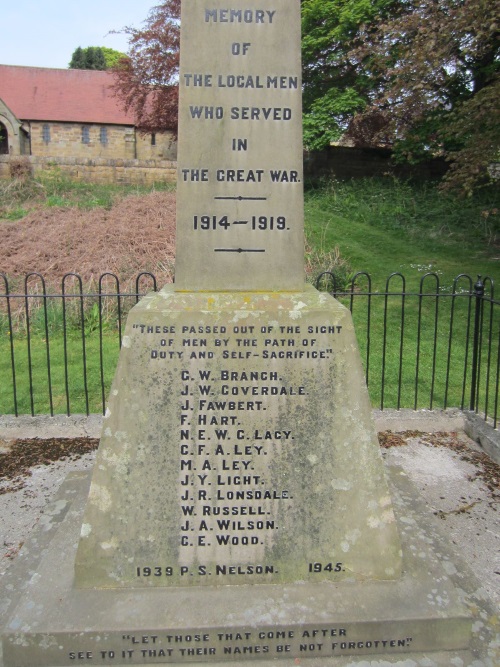 War Memorial Lealholm #2