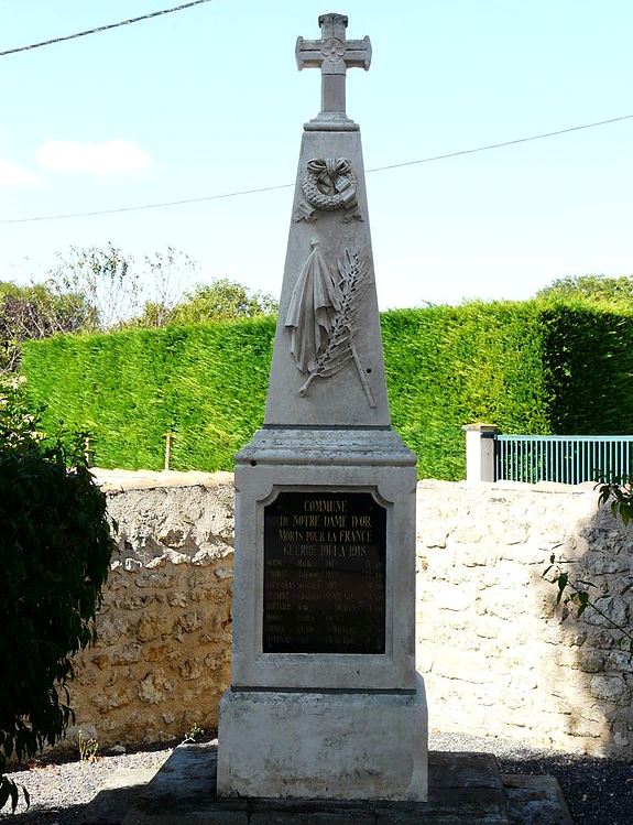 Monument Eerste Wereldoorlog Notre-Dame-d'Or #1