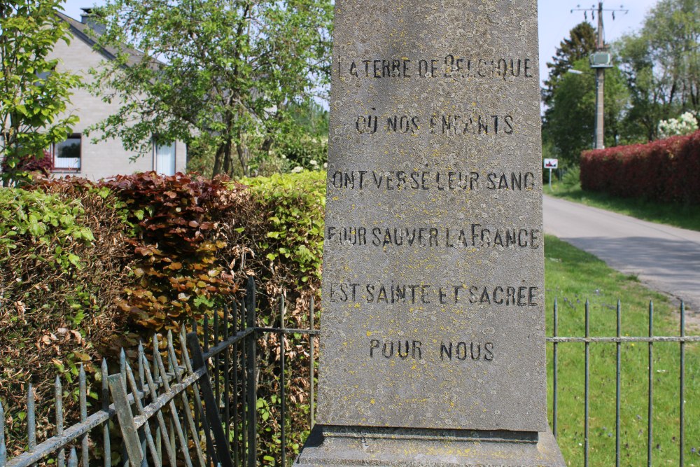 Monument Baron Jean de Crepy, Luitenant 4de Regiment Huzaren #4