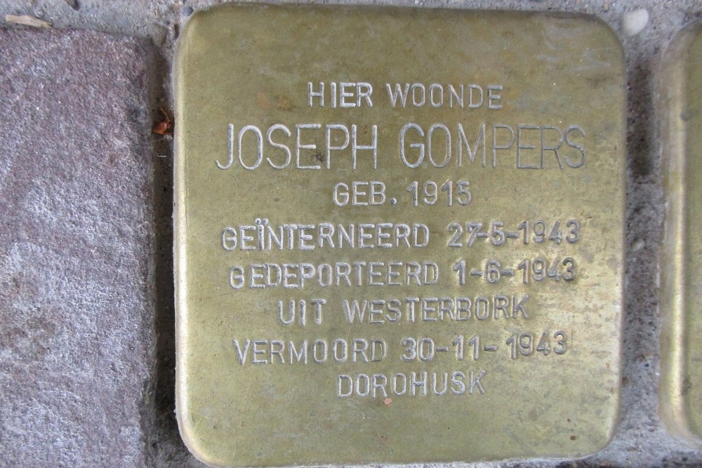 Stolpersteine Nieuwe Amstelstraat voormalig 43 hs & II #2