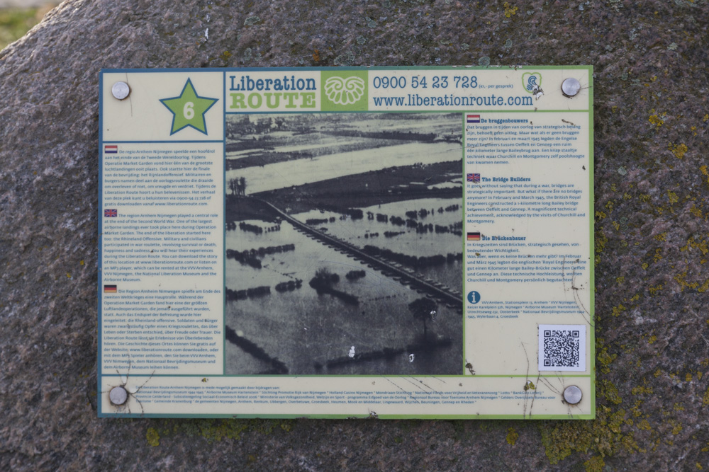 Liberation Route Marker 006: De bruggenbouwers #2
