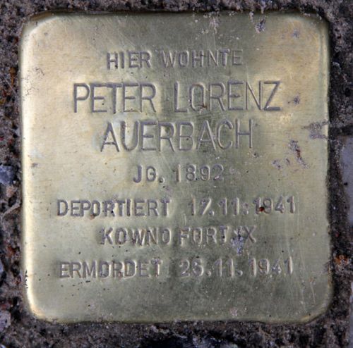 Stumbling Stones Augsburger Straße 33 #2