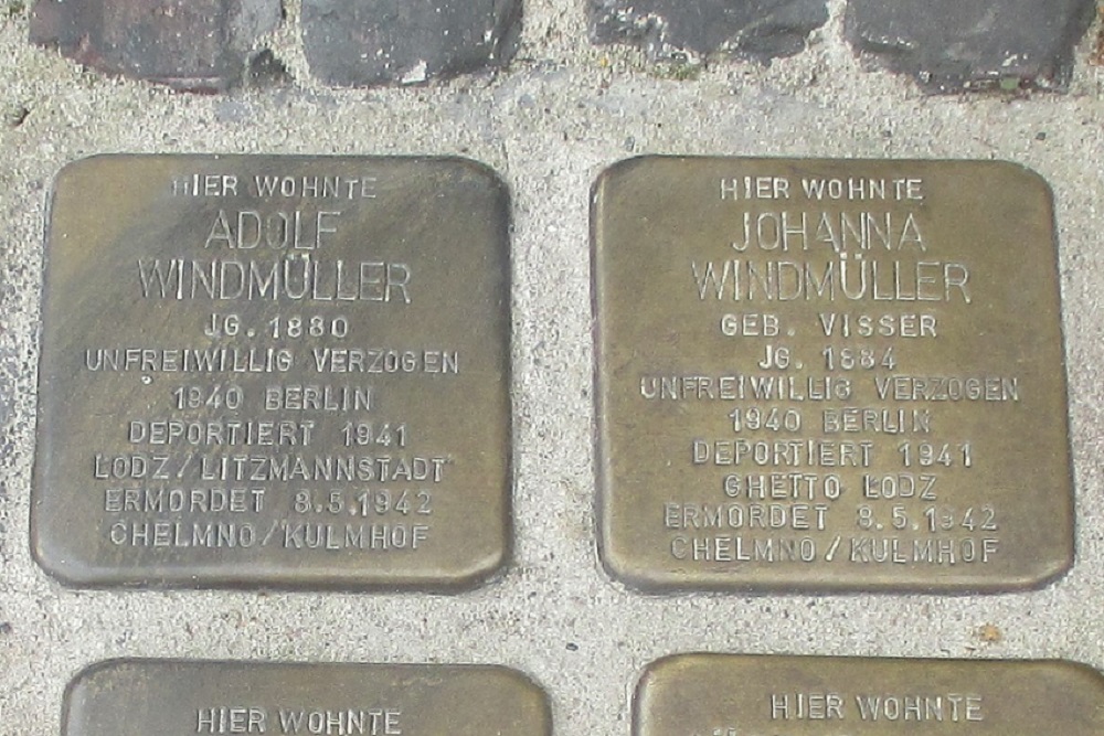 Stolpersteine Boltentorstraße 1 #2