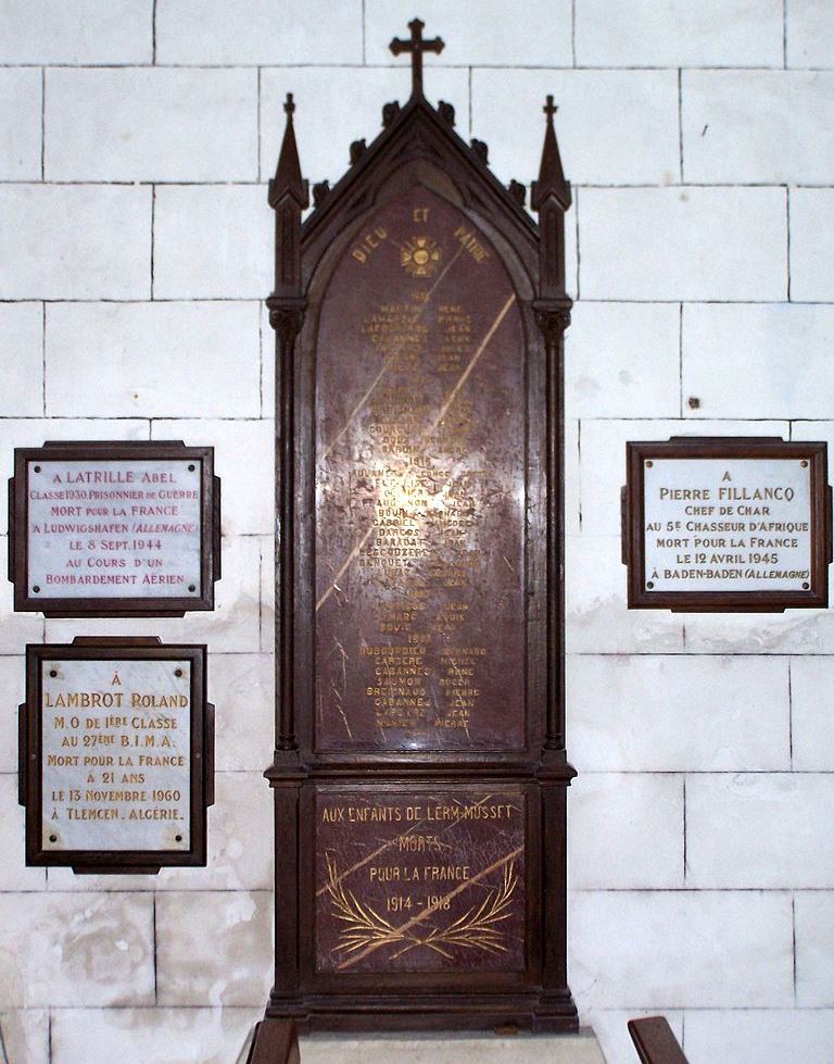 War Memorial Lerm-et-Musset